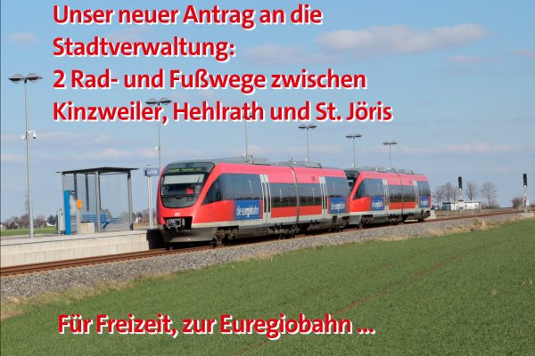 Radweg Euregiobahn Kinzweiler Hehlrath St. Joeris